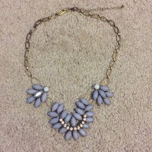 Lavender statement necklace